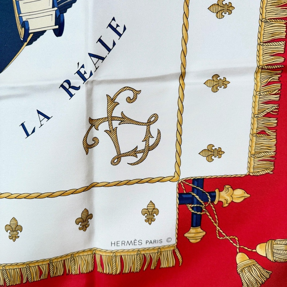 Hermès Vue du Carrosse de la Reale Silk Scarf Carré 90 Philippe Ledoux - Picture 4 of 9